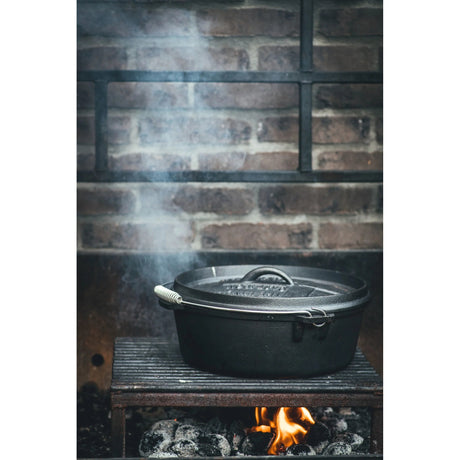 Patelnia do gotowania The Windmill Dutch Oven 6 qt bez nóg (czarna, ø 31,5 cm | 5,9 litra)