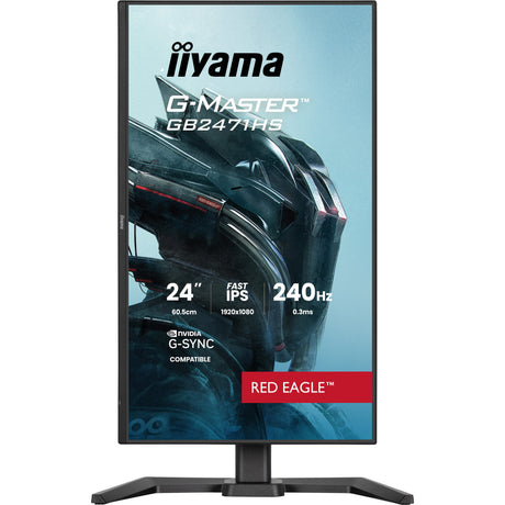 Monitor do gier Iiyama G-Master Red Eagle GB2471HS-B1 23,8 (czarny, 2x HDMI, DisplayPort, 240 Hz)