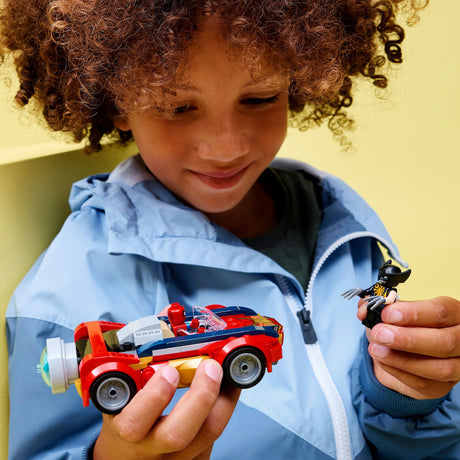 Lego Super Heroes 76336 Samochód Spider-Mana kontra jadowity rosomak