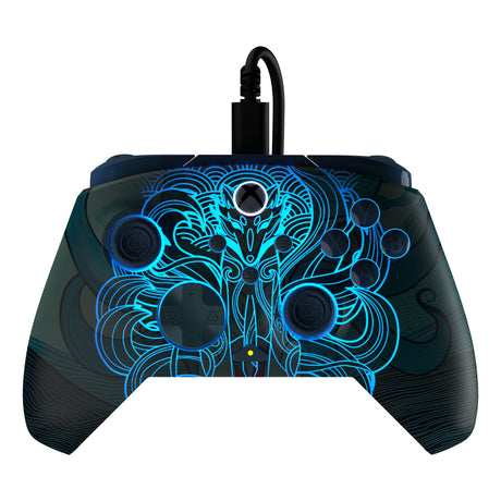 Zaawansowany kontroler przewodowy Turtle Beach Rematch (Blue Kitsune, Xbox Series X|S, Xbox One, PC)