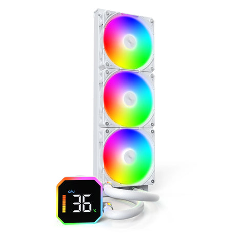Chłodzenie wodne Montech Hyperflow Digital 360 (białe)