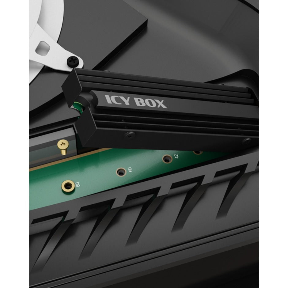 Radiator Icy Box ib-m2hs-ps5 (czarny, radiator m.2 ssd do konsoli Playstation 5)