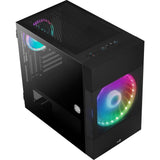 Obudowa mini tower Aerocool atomic v2 (czarna | 2x USB-A | okienko)