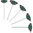 Wera 454 5 hf shk zestaw 1 zestaw wkrętaków Wkrętak z rękojeścią T hex-plus z funkcją przytrzymywania (czarno-zielony, 5 sztuk)