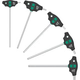 Wera 454 5 hf shk zestaw 1 zestaw wkrętaków Wkrętak z rękojeścią T hex-plus z funkcją przytrzymywania (czarno-zielony, 5 sztuk)