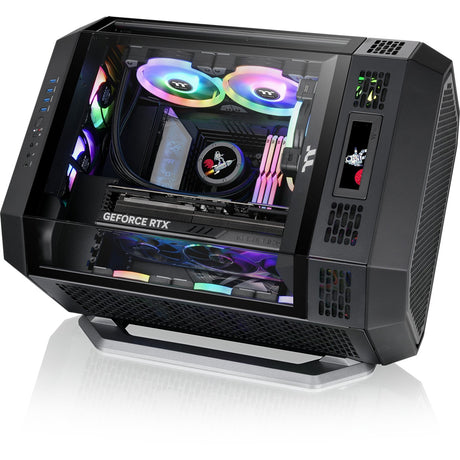 Thermaltake the tower 600 obudowa midi tower (czarna | 4x USB-A | 1x USB-C | szkło hartowane)