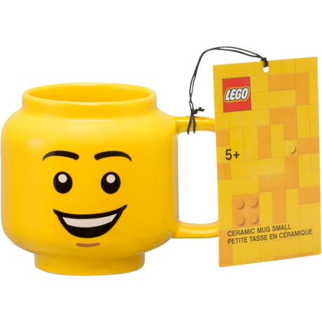 Lego - kubek ceramiczny z głową szczęśliwego chłopca 255 ml - ceramika - żółty