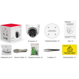 Foscam W5EP, kamera IP 3K 5MP QHD PoE (biała)