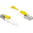 Delock kabel krosowy rj-45 bezpieczny kat.6a (biały, 85333, 3 metry)