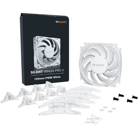 Bądź cicho! Wentylator cichy Wings Pro 4 PWM (biały, 120 x 120 x 25 mm)