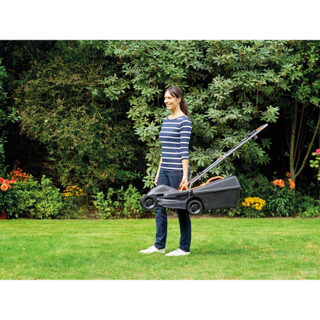 Kosiarka Black+decker 1000w 32cm + podkaszarka do trawy 250w (czarny pomarańczowy, trawniki do 250m²)