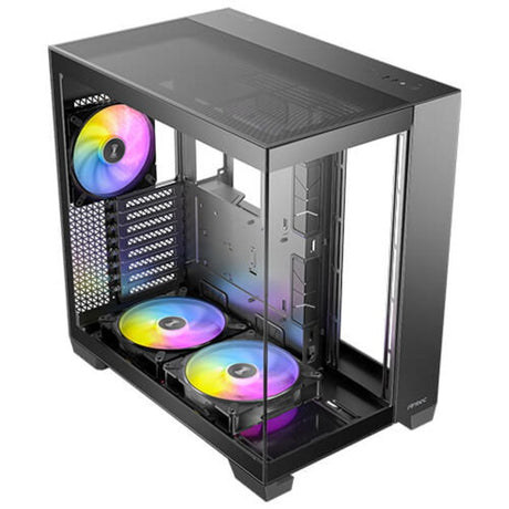 Obudowa midi tower Antec c8 argb (czarna | 2x USB-A | 1x USB-C | szkło hartowane)