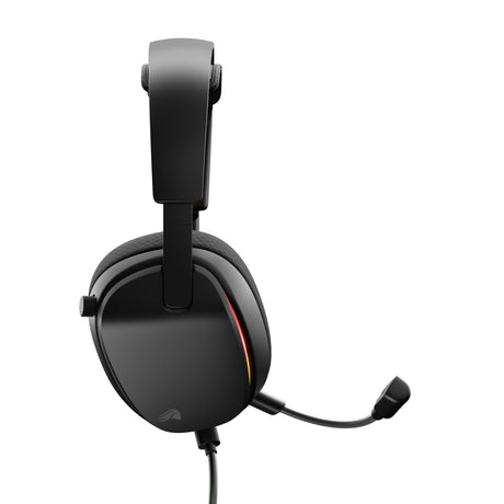 Glorious GHS Eternal RGB - stereofoniczny zestaw słuchawkowy do gier RGB nauszny zestaw słuchawkowy do gier (czarny, PC, PS5, PS4, Switch, USB-C)