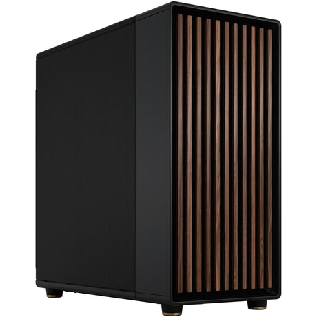 Obudowa Midi Tower o konstrukcji fractal North XL (kolor czarnego drewna | 2x USB-A | 1x USB-C)