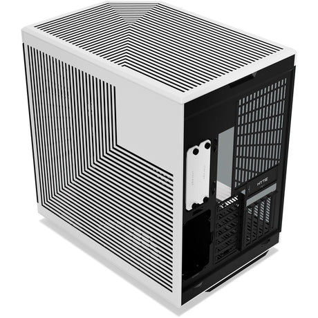 Hyte y70 touch nieskończona obudowa midi tower (biały czarny | 2x USB-A | 1x USB-C | szkło hartowane)