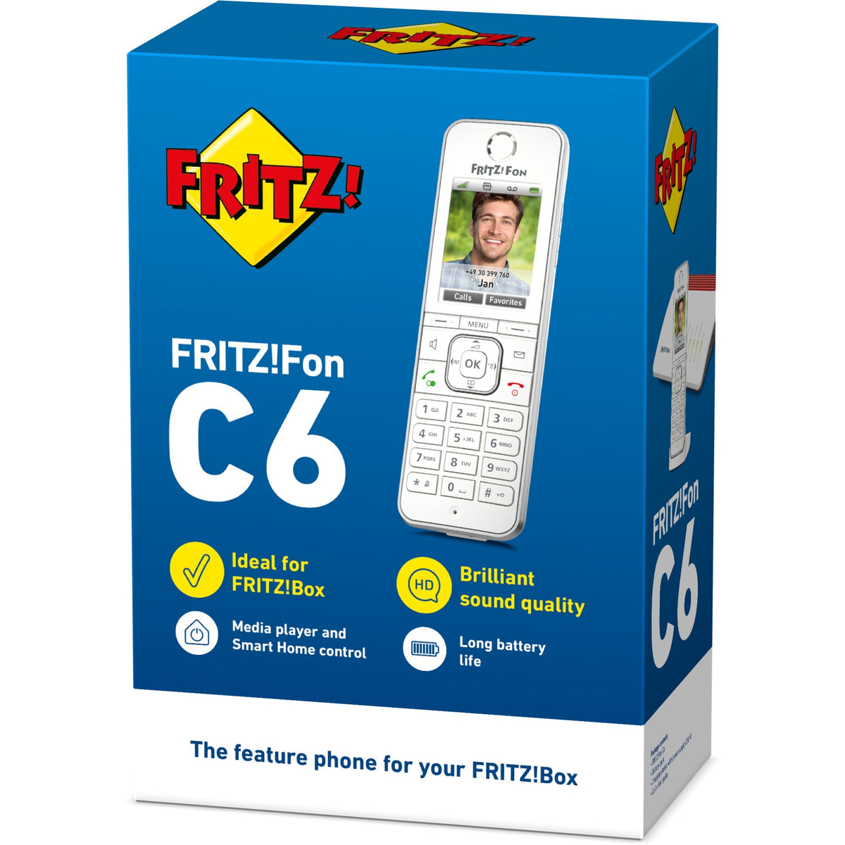 Fritz! Międzynarodowy telefon fon c6 (biały)