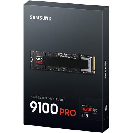 Samsung mz-vap1t0bw 9100 pro pcie® 5.0 nvme™ m.2 SSD — 1 TB, 1 TB, M.2, 14700 MB s