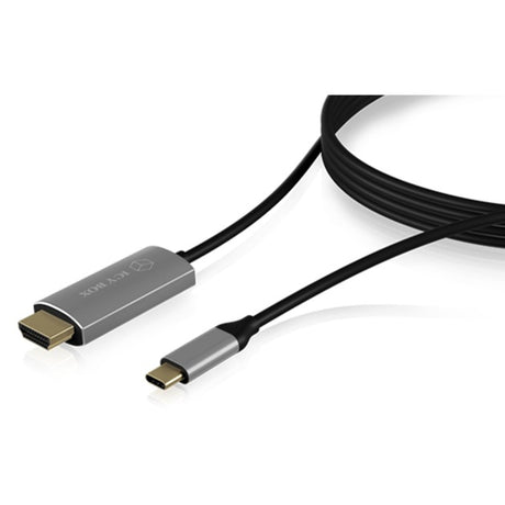 Icy box ib-cb020-c - kabel USB-C (męski) > HDMI (męski) (czarny, 1,8 m)