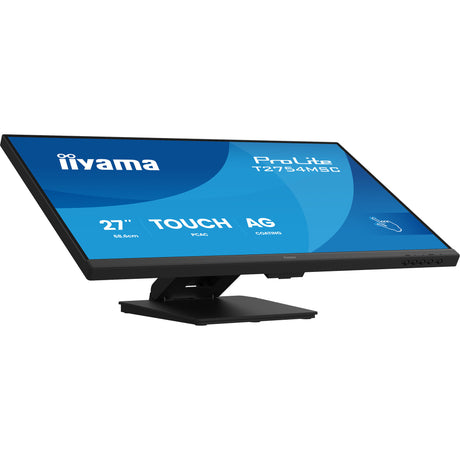 Iiyama prolite t2754msc-b2ag 27 monitor dotykowy (czarny (matowy), dotykowy, VGA, HDMI, audio, USB)