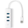 Tp-Link UE330 3-portowy koncentrator USB 3.0 + Gigabit LAN USB (biały)