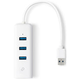 Tp-Link UE330 3-portowy koncentrator USB 3.0 + Gigabit LAN USB (biały)