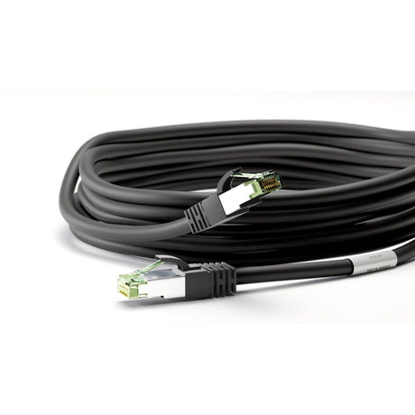 Kabel sieciowy Goobay kat. 8.1 s ftp (czarny, 0,5 metra)