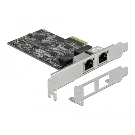 Delock Karta PCI Express x2 do adaptera sieciowego 2x RJ45 2.5 Gigabit Lan RTL8125