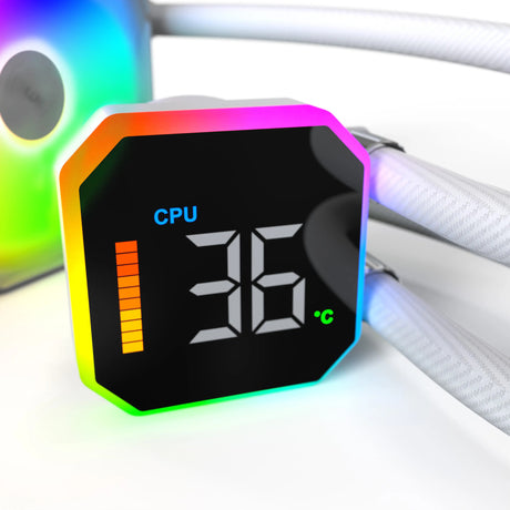 Chłodzenie wodne Montech Hyperflow Digital 360 (białe)