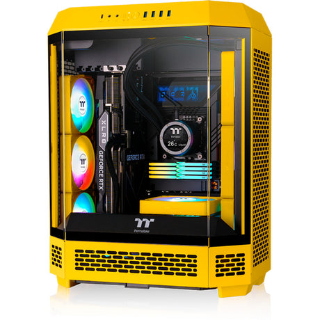 Thermaltake ct120 ex argb Sync wentylator chłodzący do komputera PC Bumblebee (pakiet 3 wentylatorów) wentylatory do obudowy (żółty, 3 sztuki, 120 x 120 x 25 mm, pwm)