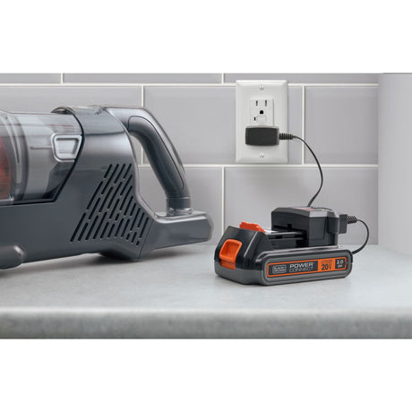 Odkurzacz 2 w 1 Black+decker bhfea18d1-qw 18v 2.0ah z wymiennym akumulatorem (w zestawie akumulator 18v 2.0ah i ładowarka)