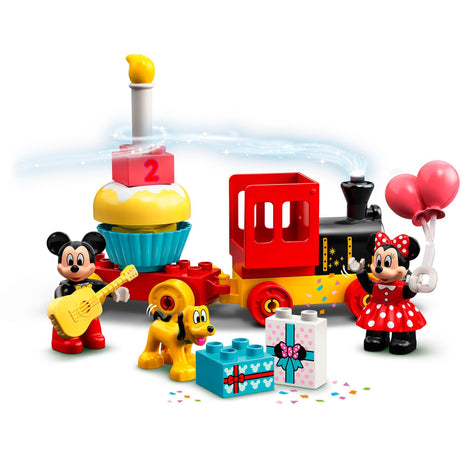 Lego duplo Urodzinowy pociąg Disneya Miki Minnie, zabawka do zbudowania dla małych dzieci 10941