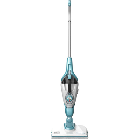 Mop parowy Black+decker fsmh1321 1600 W z 6 akcesoriami Odkurzacz parowy (biały niebiesko-szary)
