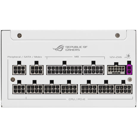Modułowy zasilacz Asus rog strix platinum white Edition o mocy 1000 W (biały, 1x 12 V-2x6, 4x pcie)