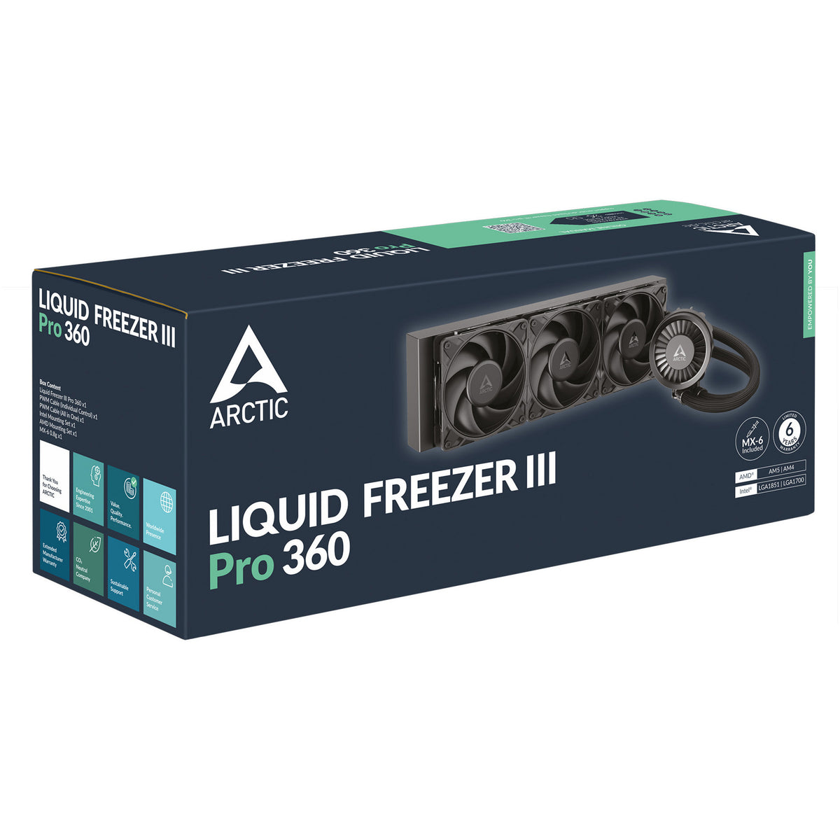 Arctic Liquid Freezer III Pro 360 Chłodzenie wodne (czarne)