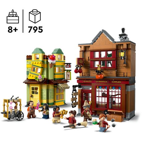 Zestaw Lego Harry Potter Bandaże w sprayu Pałac Quidditcha i lodziarnia - 76452