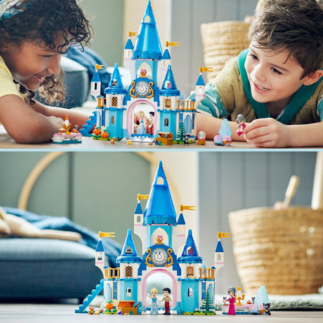 Lego Disney Princess - Zamek Kopciuszka i zabawka konstrukcyjna przystojnego księcia (43206)