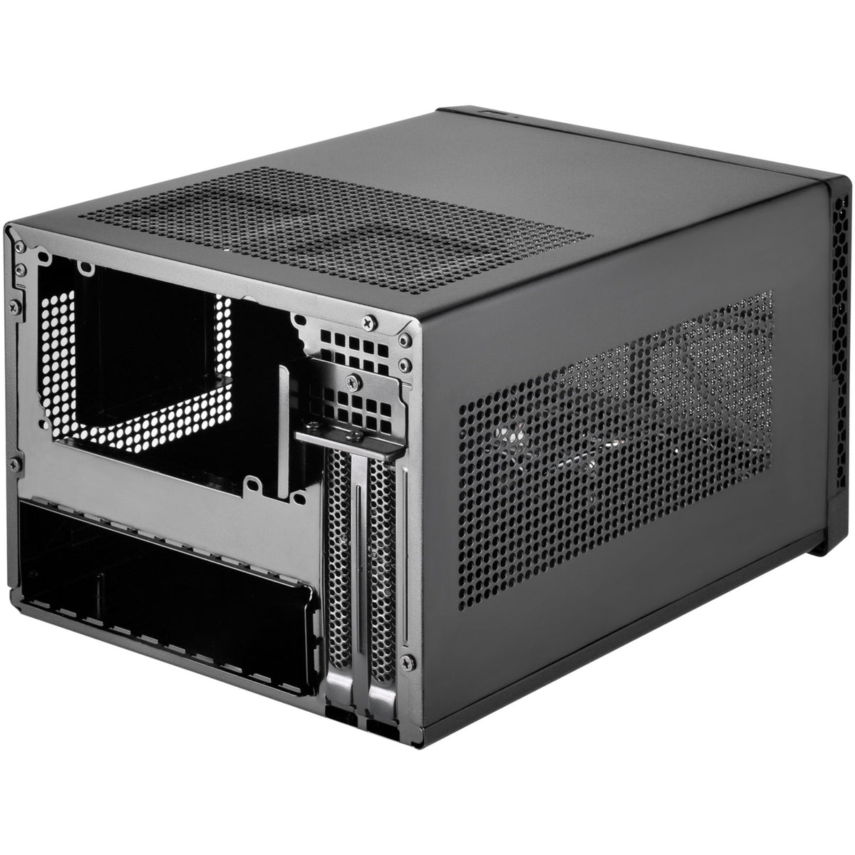Obudowa mini tower Silverstone sst-sg13b-c (czarna | 1x USB-A | 1x USB-C)