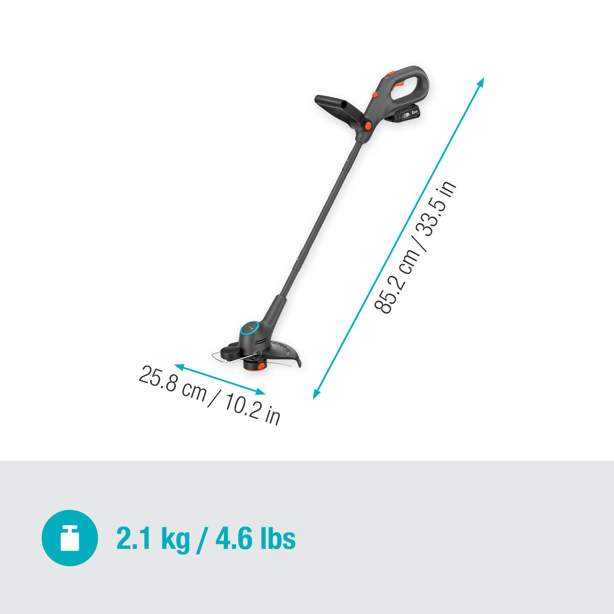 Zestaw trymerów Gardena Easytrim 25 18v p4a