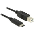 Delock Kabel USB-C 2.0 > USB-B (czarny, 1 metr)