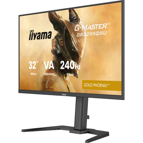 Monitor do gier Iiyama G-Master Gold Phoenix GB3295QSU-B1 31,5 (czarny (matowy), 240 Hz, HDMI, DisplayPort, AMD FreeSync)