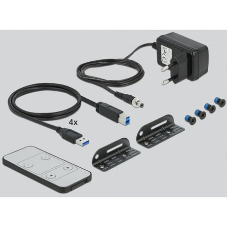 Delock Przełącznik HDMI KVM 4K 60 Hz z USB i dźwiękiem