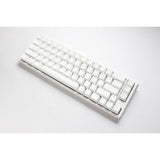 Ducky one 3 klasyczna, czysta biała klawiatura mechaniczna SF RGB (biała, układ US (Qwerty), wiśniowy MX brązowy, 65%, diody LED RGB, podwójny strzał PBT, możliwość wymiany podczas pracy, mechanika Quack)