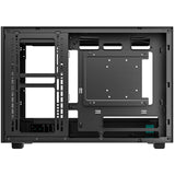 Deepcool ch260 mini tower behuizing (zwart | 2x usb-a | 1x usb-c | tempered glass)