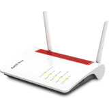 Fritz! box 6850 5g międzynarodowy router WLAN LTE (biały czerwony, mesh Wi-Fi, 4g (lte), 3g (umts hspa+)