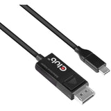 Adapter Club 3D USB-C > DisplayPort 1.4 (czarny, 1,8 m)