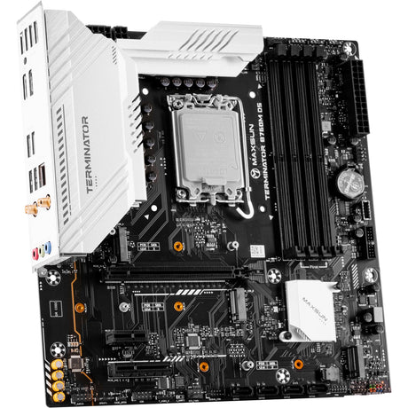 Płyta główna Maxsun MS-Terminator B760M D5 WiFi Socket 1700 (czarna, RAID, 2,5 GB-LAN, WLAN, BT, dźwięk, µATX)