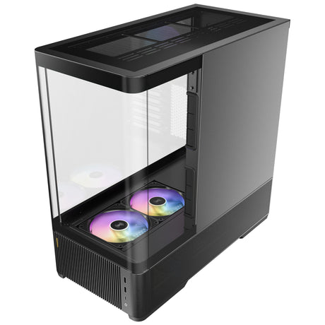 Obudowa midi tower Antec c6 curve argb (czarna | 2x USB-A | 1x USB-C | szkło hartowane)