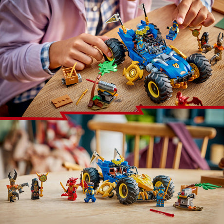 Lego Ninjago - zabawka do konstruowania samochodu przekształcającego Jay'a (71856)
