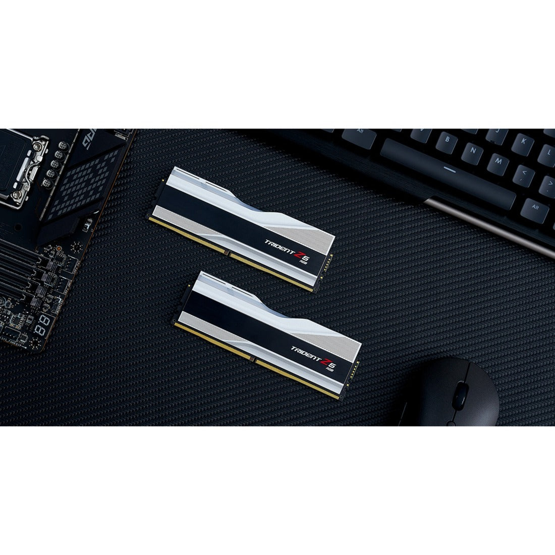G.skill trident z5 rgb 32 gb ddr5-6400 (2x 16 gb) RAM (srebrny, f5-6400j3239g16gx2-tz5rs, xmp 3.0)