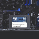 Patriot p210, 512 GB SSD (czarny, p210s512g25, sata iii)